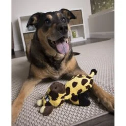 Hear Doggy Silent Squeaker Chew Guard Flattie Giraffe Plush Dog Toy -Dog Supplies Shop 102599 PT2. AC SS1800 V1594749687