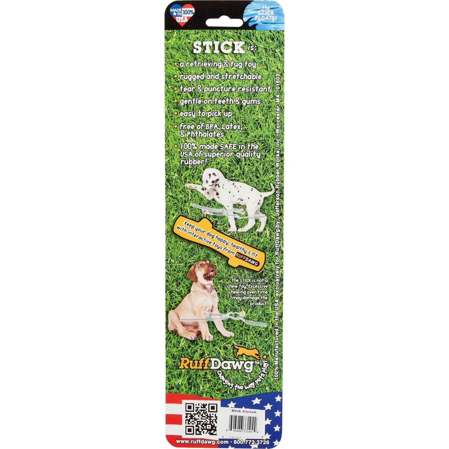 Ruff Dawg Crunch Stick Dog Fetch Toy, Color Varies 7 Ruff Dawg Crunch Stick Dog Fetch Toy, Color Varies - Image 5
