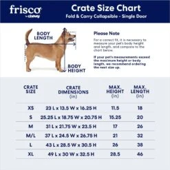 Frisco Heavy Duty Fold & Carry Single Door Collapsible Wire Dog Crate -Dog Supplies Shop 109783 PT2. AC SS1800 V1667228771