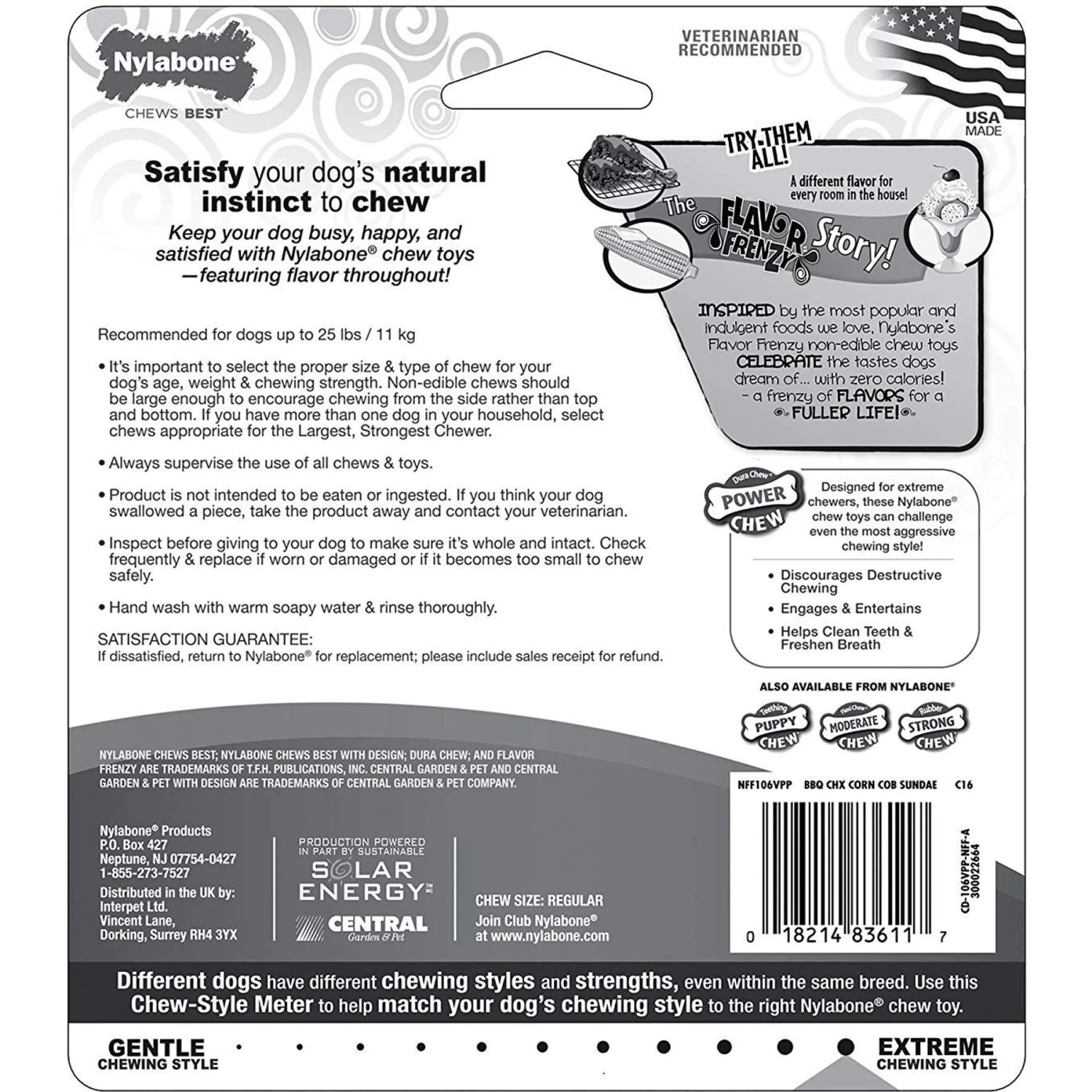 Nylabone DuraChew Flavor Frenzy Triple Pack BBQ Chicken, Corn On The Cob & Ice Cream Sundae Flavored Dog Chew Toy 9 Nylabone DuraChew Flavor Frenzy Triple Pack BBQ Chicken, Corn On The Cob & Ice Cream Sundae Flavored Dog Chew Toy - Image 7