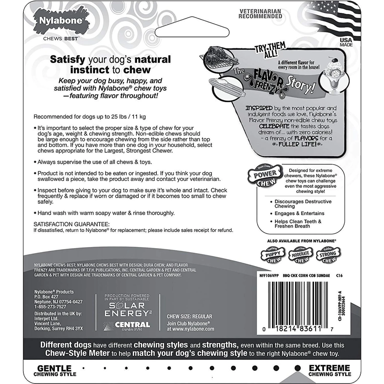 Nylabone DuraChew Flavor Frenzy Triple Pack BBQ Chicken, Corn On The Cob & Ice Cream Sundae Flavored Dog Chew Toy 11 Nylabone DuraChew Flavor Frenzy Triple Pack BBQ Chicken, Corn On The Cob & Ice Cream Sundae Flavored Dog Chew Toy - Image 9
