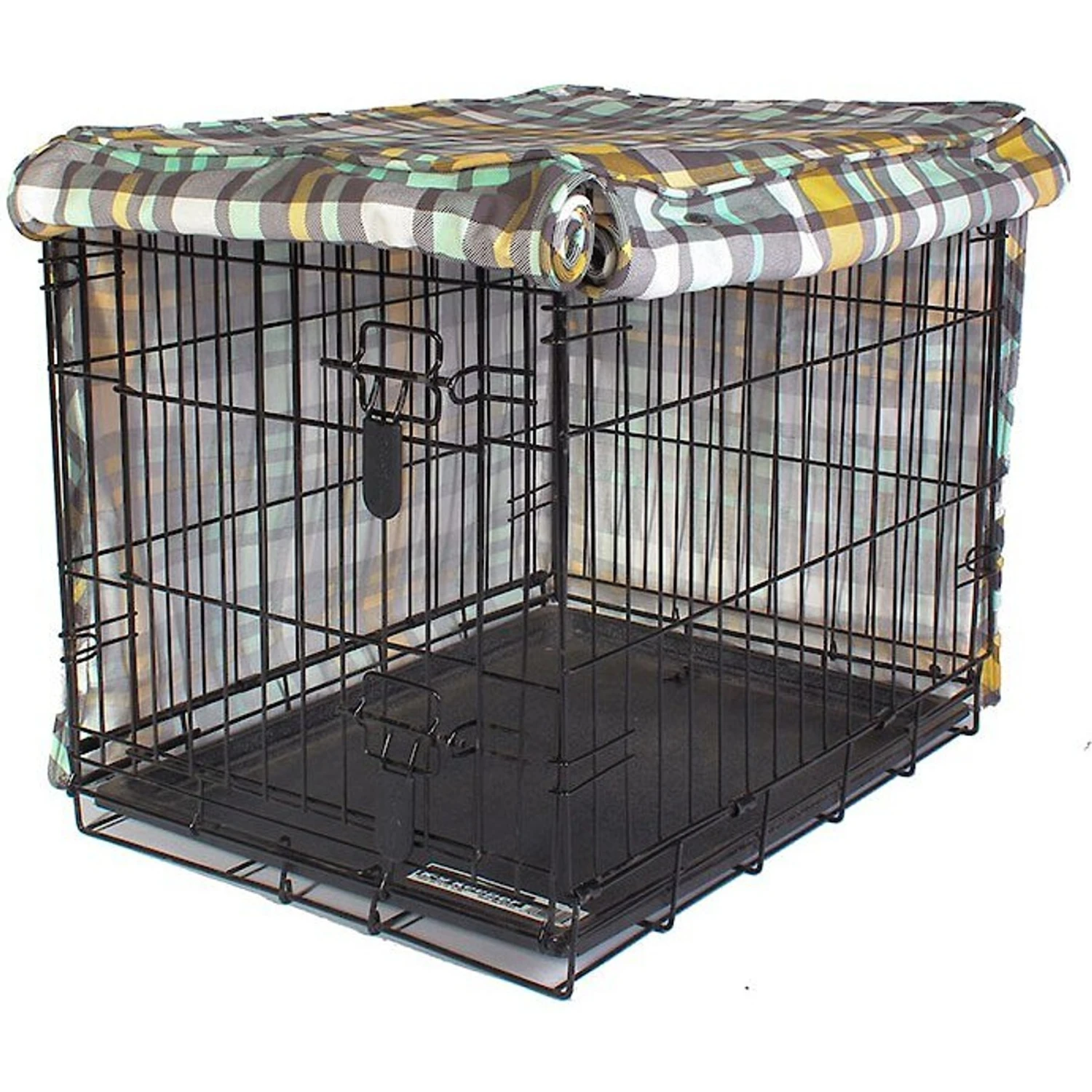 Molly Mutt Dog Crate Cover, Northwestern Girls, Plaid 5 Molly Mutt Dog Crate Cover, Northwestern Girls, Plaid - Image 3