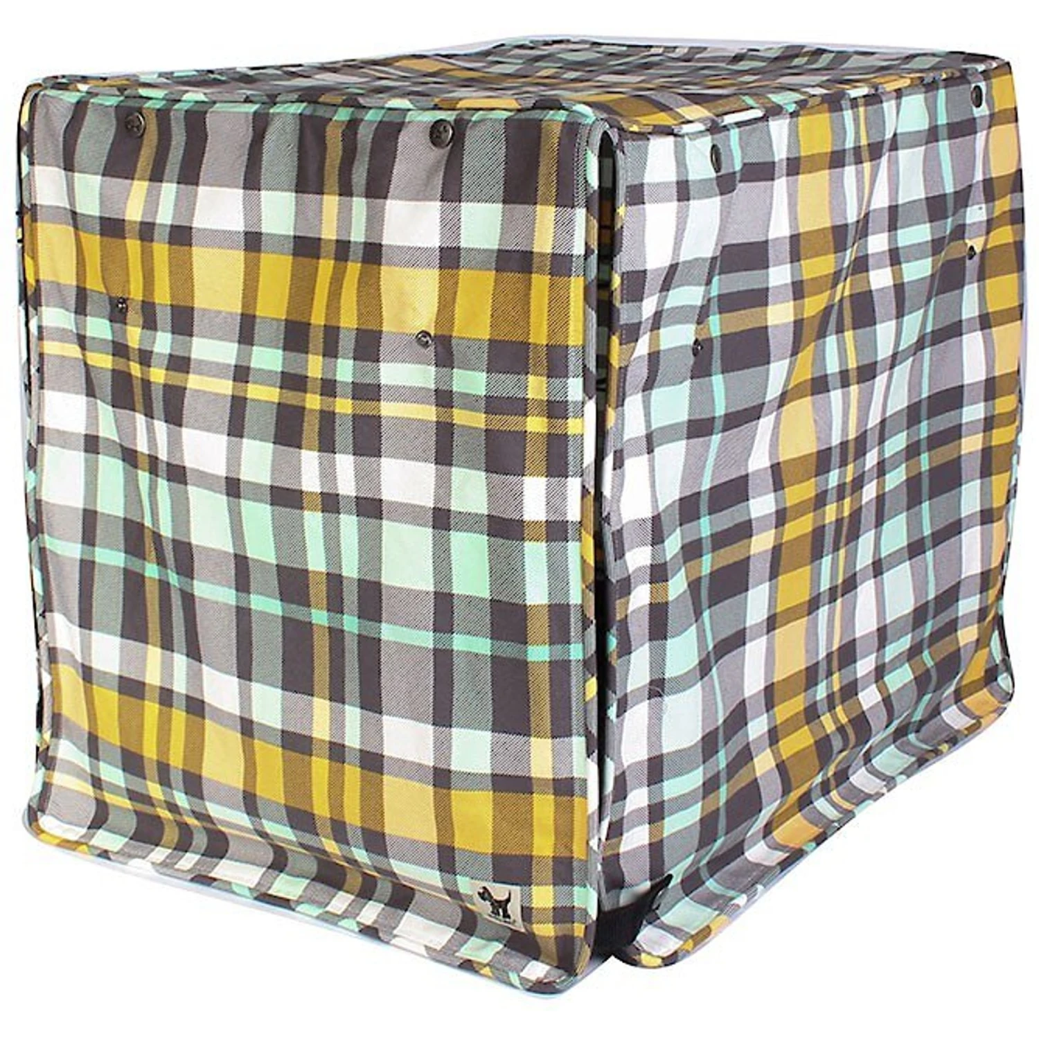Molly Mutt Dog Crate Cover, Northwestern Girls, Plaid 6 Molly Mutt Dog Crate Cover, Northwestern Girls, Plaid - Image 4