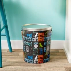 Paw Prints Pet Food Storage Bin, Word Design 5 Paw Prints Pet Food Storage Bin, Word Design -Dog Supplies Shop 113775 PT8. AC SS1800 V1521735847