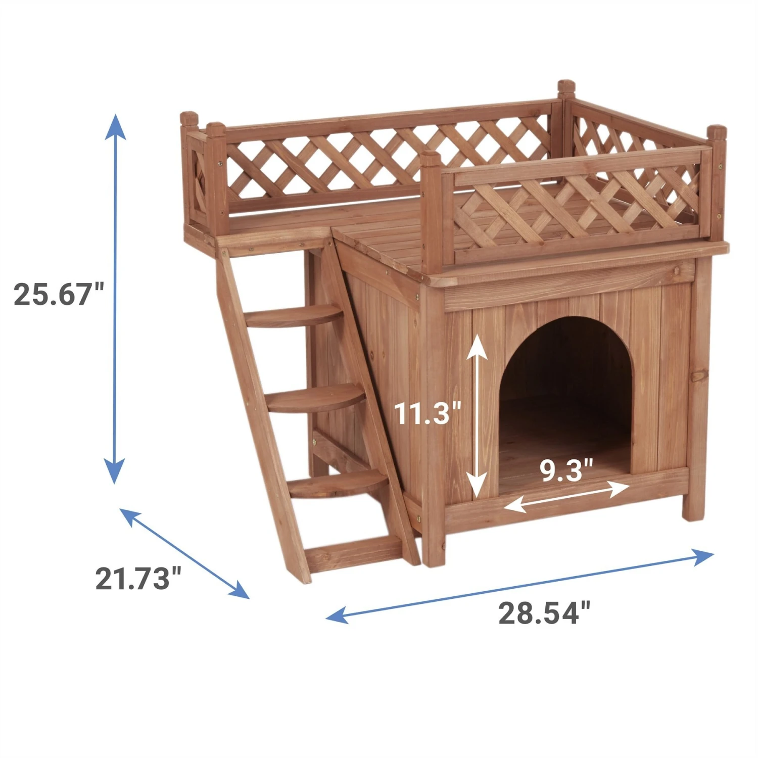 Merry Products Room With A View Wood Dog & Cat House 4 Merry Products Room With A View Wood Dog & Cat House - Image 2