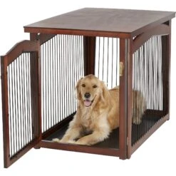 Merry Products 2-in-1 Configurable Single Door Furniture Style Dog Crate & Gate -Dog Supplies Shop 118024 PT3. AC SS1800 V1569020300
