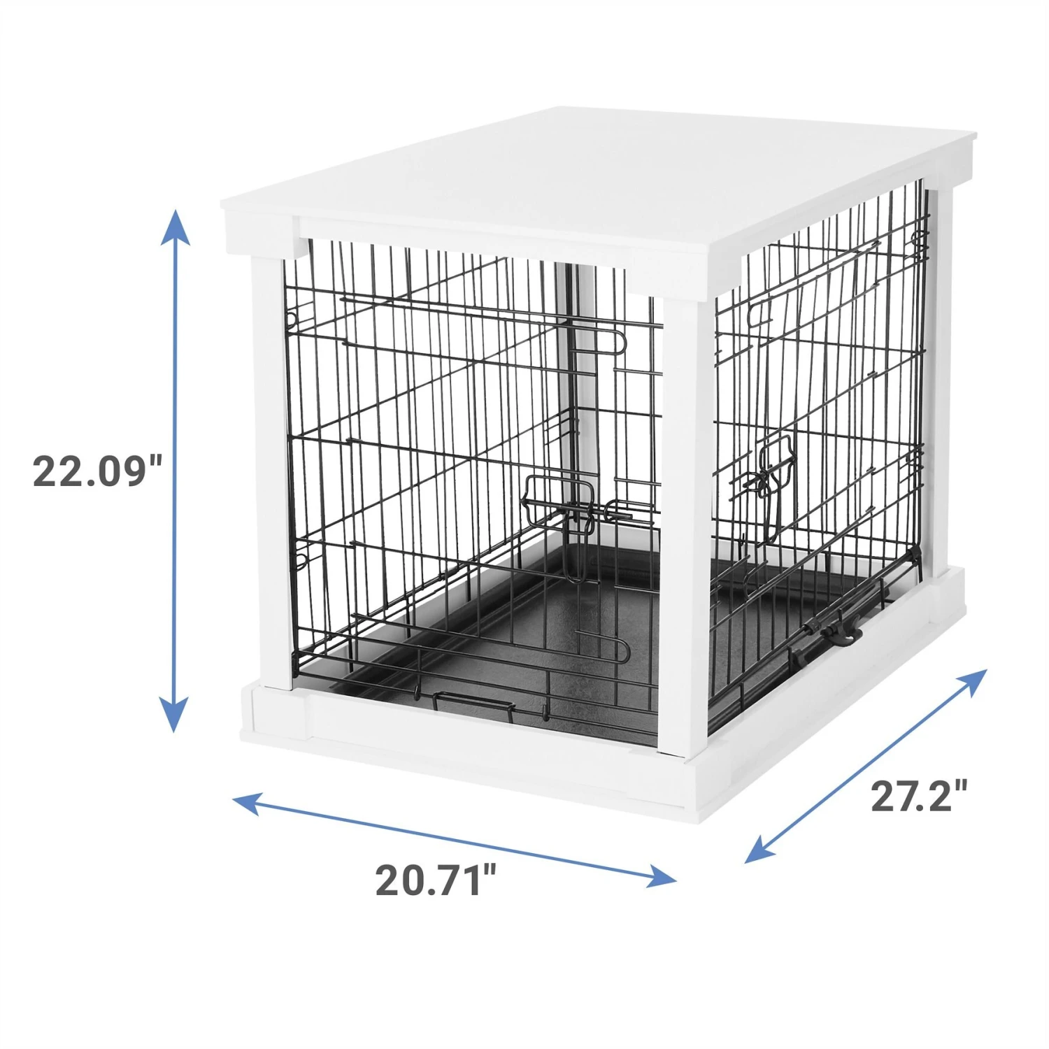 Merry Products Double Door Furniture Style Dog Crate & End Table 4 Merry Products Double Door Furniture Style Dog Crate & End Table - Image 2