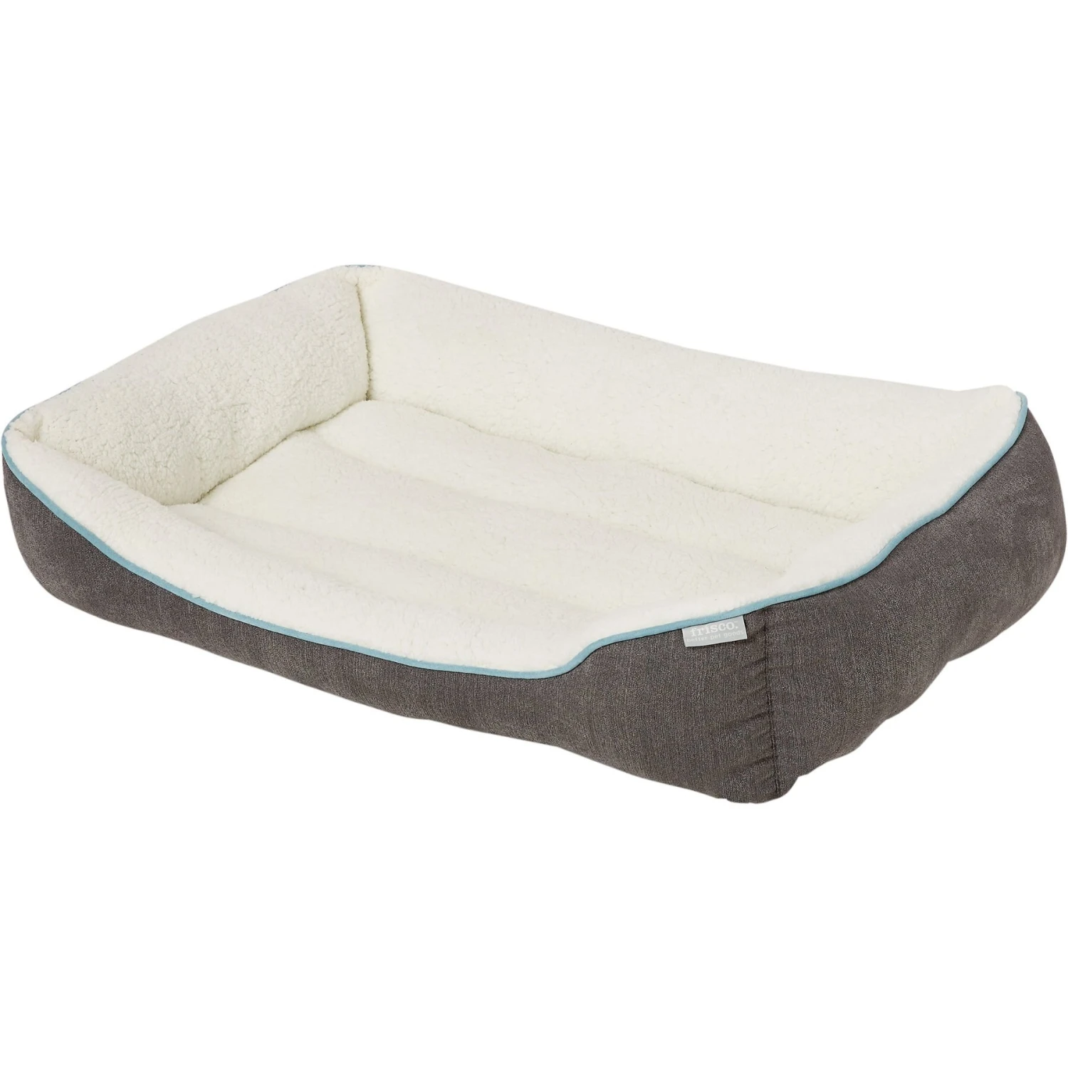 Frisco Sherpa Rectangular Bolster Dog Bed 5 Frisco Sherpa Rectangular Bolster Dog Bed - Image 3