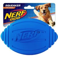 Nerf Dog Ridged Squeak Football Dog Toy, Large -Dog Supplies Shop 142901 PT2. AC SS1800 V1517612823