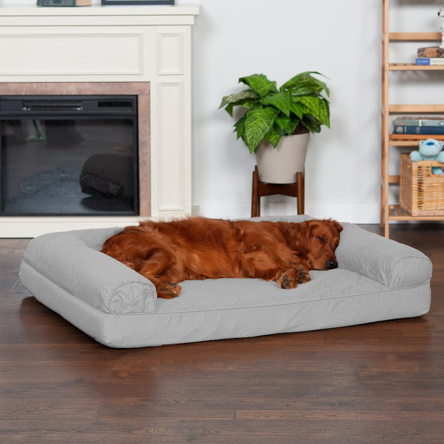 FurHaven Quilted Orthopedic Sofa Cat & Dog Bed With Removable Cover 3 FurHaven Quilted Orthopedic Sofa Cat & Dog Bed With Removable Cover