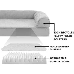 FurHaven Quilted Orthopedic Sofa Cat & Dog Bed With Removable Cover 16 FurHaven Quilted Orthopedic Sofa Cat & Dog Bed With Removable Cover -Dog Supplies Shop 145024 PT5. AC SS1800 V1606783656