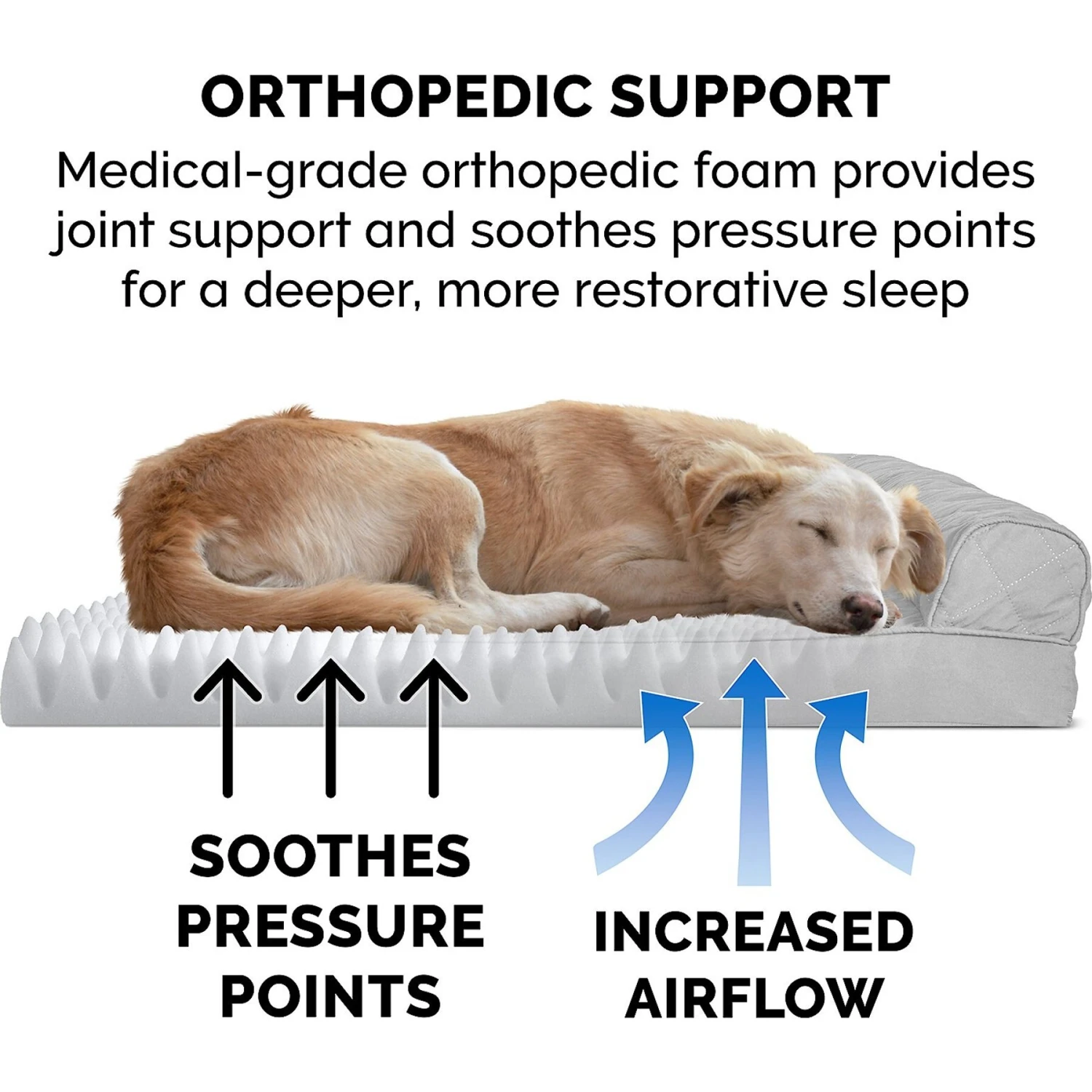 FurHaven Quilted Orthopedic Sofa Cat & Dog Bed With Removable Cover 9 FurHaven Quilted Orthopedic Sofa Cat & Dog Bed With Removable Cover - Image 7