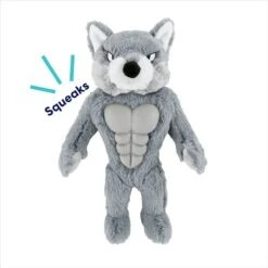 Frisco Wolf Muscle Plush Squeaky Dog Toy -Dog Supplies Shop 147082 PT2. AC SS1800 V1691776574