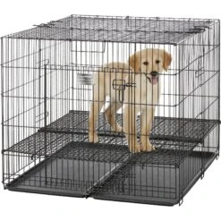 MidWest Double Door Collapsible Wire Puppy Crate -Dog Supplies Shop 148953 PT3. AC SS1800 V1569025831