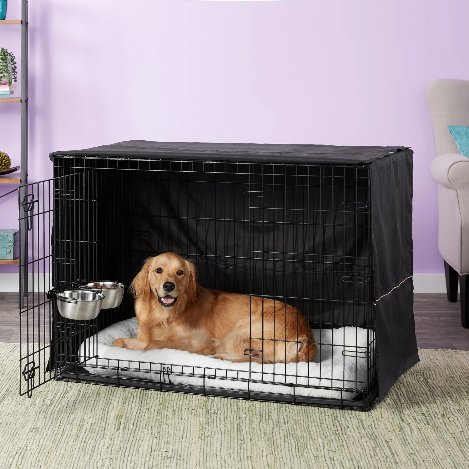 MidWest ICrate Double Door Collapsible Wire Dog Crate Kit 7 MidWest ICrate Double Door Collapsible Wire Dog Crate Kit - Image 5