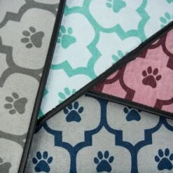Bone Dry Lattice Paw Print Dog & Cat Food Mat -Dog Supplies Shop 153969 PT3. AC SS1800 V1539701059