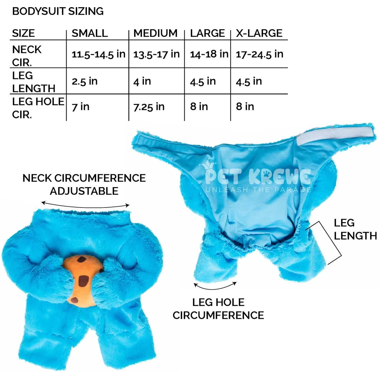 Pet Krewe Sesame Street Cookie Monster Dog & Cat Costume 4 Pet Krewe Sesame Street Cookie Monster Dog & Cat Costume - Image 2