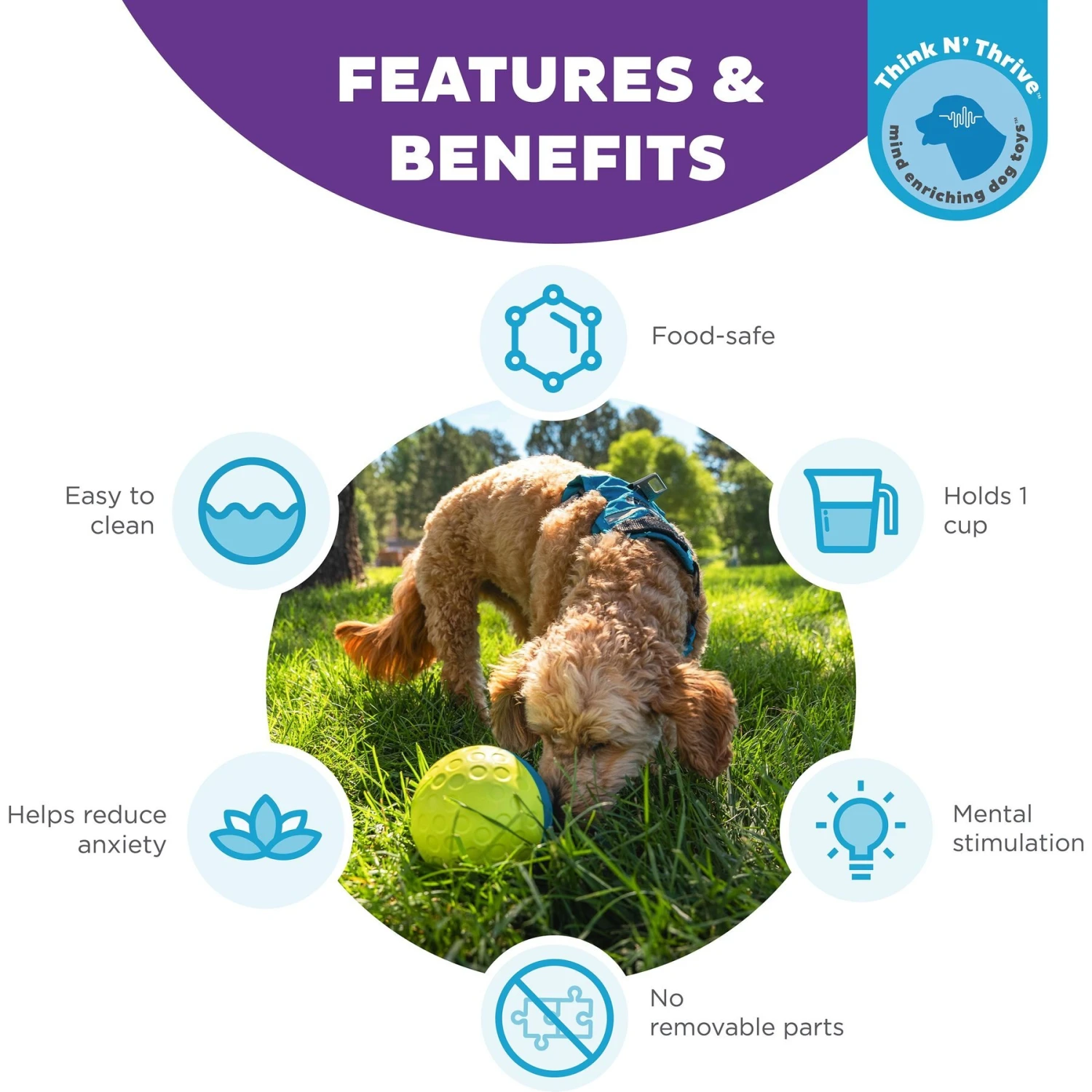 Nina Ottosson By Outward Hound Treat Tumble Puzzle Game Dog Toy 4 Nina Ottosson By Outward Hound Treat Tumble Puzzle Game Dog Toy - Image 2