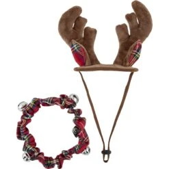 Frisco Holiday Antler Headband & Bell Collar Dog & Cat Costume -Dog Supplies Shop 160658 PT3. AC SS1800 V1568818030