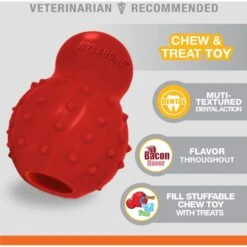 Nylabone Strong Chew Cone Stuffable Dog Toy Rubber Stuffable Cone Bacon Cone -Dog Supplies Shop 161316 PT2. AC SS1800 V1657656016