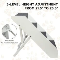 Arf Pets Foldable Dog & Cat Stairs, White -Dog Supplies Shop 173273 PT5. AC SS1800 V1569551083