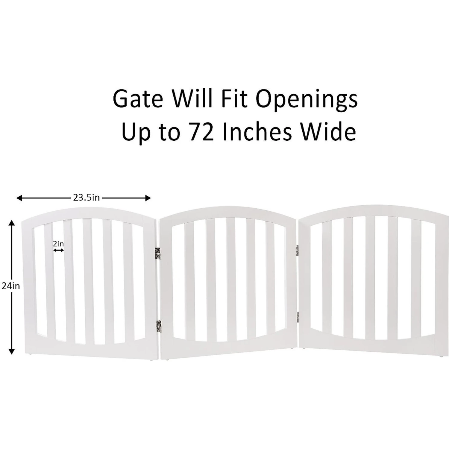 Arf Pets Free-Standing Wood Dog & Cat Gate 5 Arf Pets Free-Standing Wood Dog & Cat Gate - Image 3