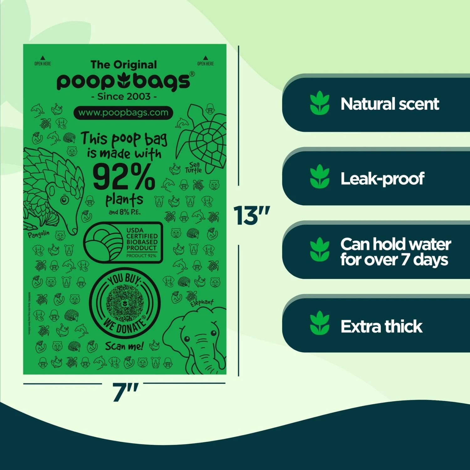 The Original Poop Bags Compostable Rolls 4 The Original Poop Bags Compostable Rolls - Image 2