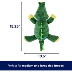 Frisco Alligator Corduroy Plush Squeaky Dog Toy -Dog Supplies Shop 174705 PT1. AC SS1800 V1686579690