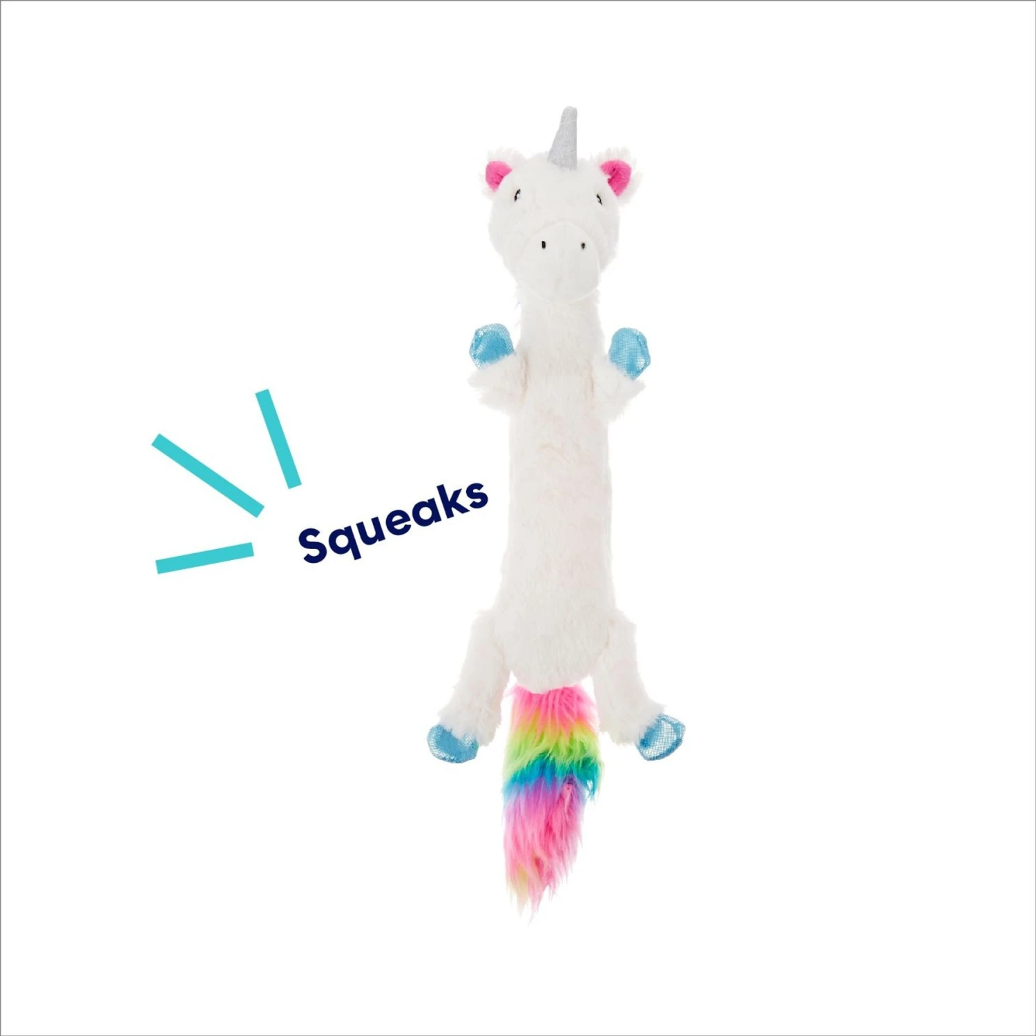 Frisco Unicorn Skinny Plush Squeaky Dog Toy 5 Frisco Unicorn Skinny Plush Squeaky Dog Toy - Image 3