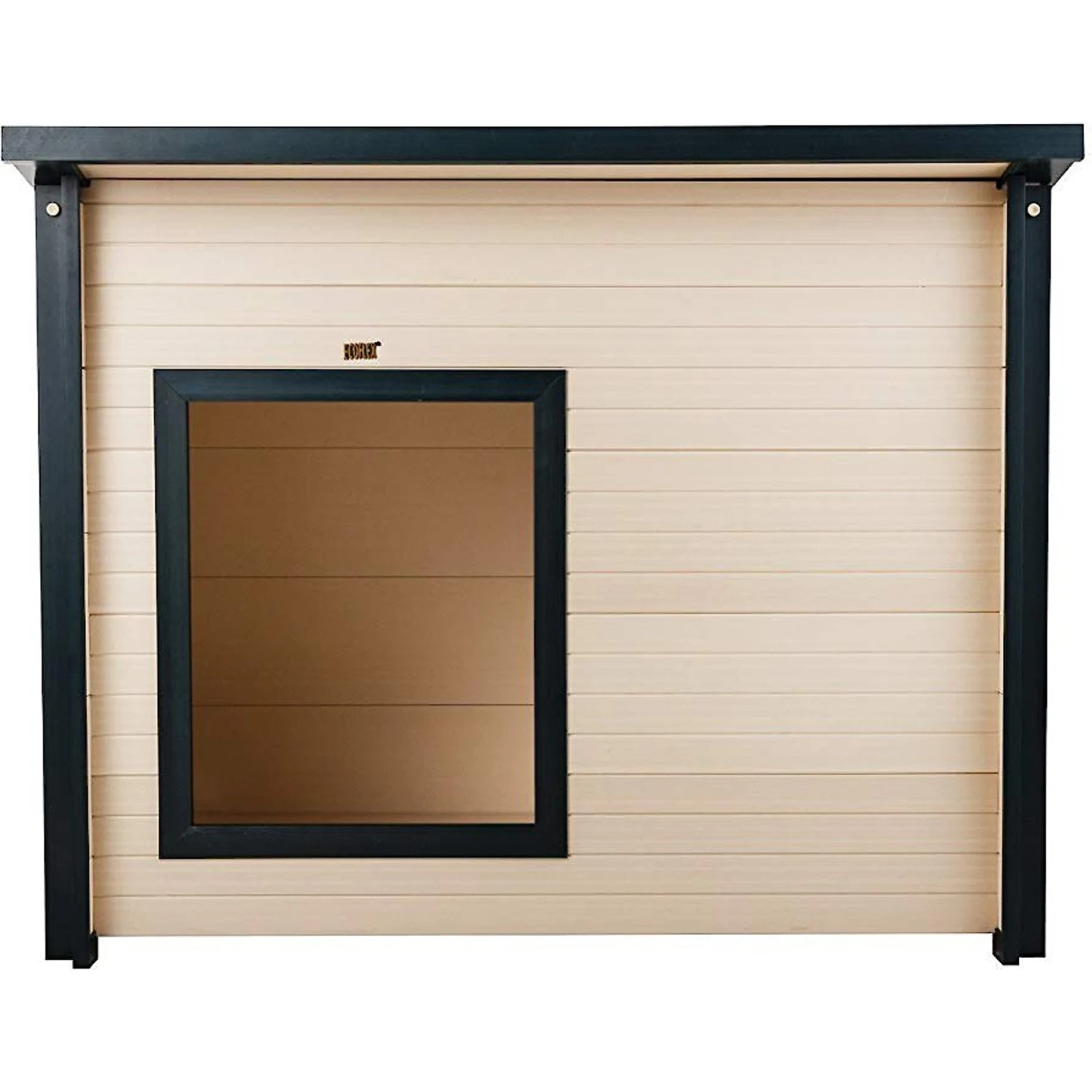 New Age Pet ECOFLEX Rustic Lodge Style Outdoor Dog House 3 New Age Pet ECOFLEX Rustic Lodge Style Outdoor Dog House