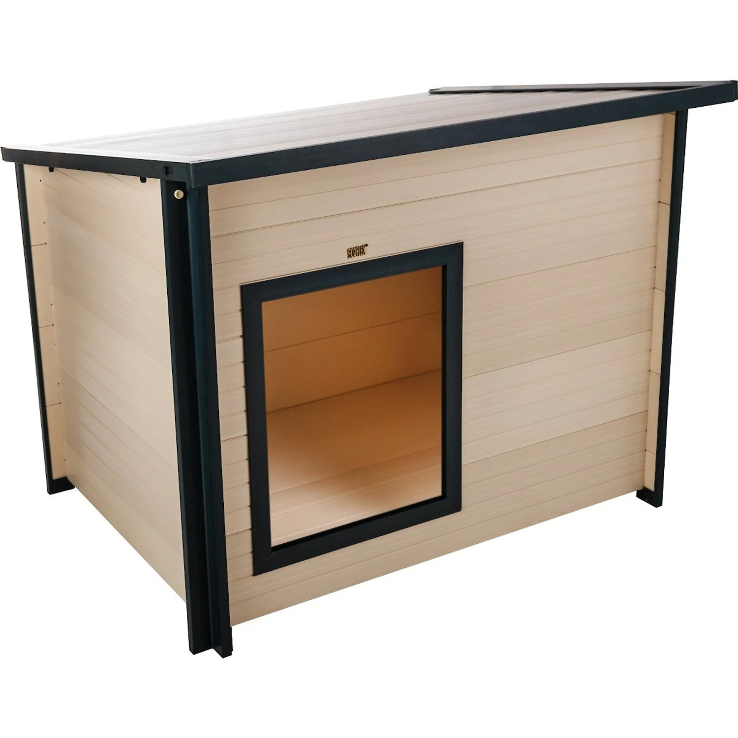 New Age Pet ECOFLEX Rustic Lodge Style Outdoor Dog House 7 New Age Pet ECOFLEX Rustic Lodge Style Outdoor Dog House - Image 5