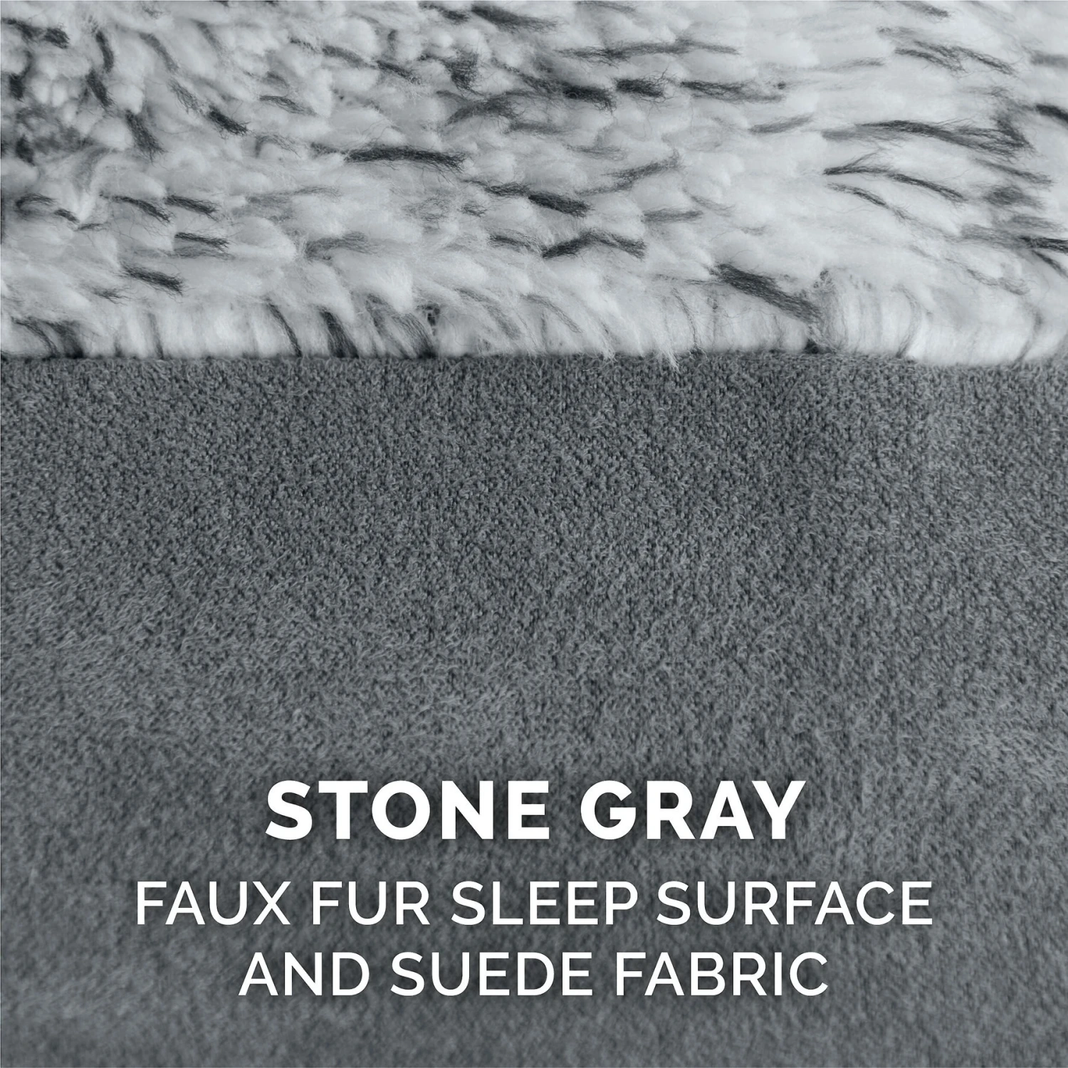 FurHaven Two Tone Faux Fur & Suede Deluxe Chaise Cooling Gel Dog & Cat Bed With Removable Cover 11 FurHaven Two Tone Faux Fur & Suede Deluxe Chaise Cooling Gel Dog & Cat Bed With Removable Cover - Image 9