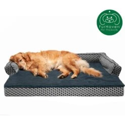 FurHaven Comfy Couch Cooling Gel Cat & Dog Bed With Removable Cover -Dog Supplies Shop 178854 PT3. AC SS1800 V1613086578