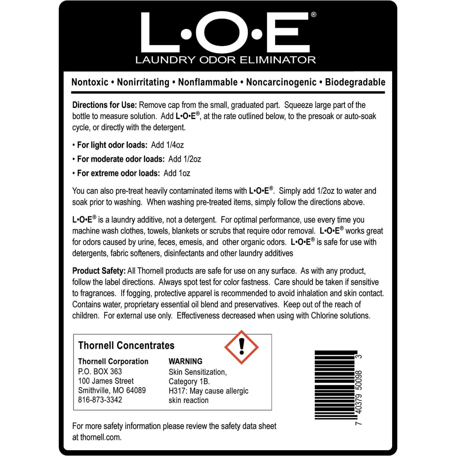 Thornell L.O.E Laundry Odor Eliminator 4 Thornell L.O.E Laundry Odor Eliminator - Image 2