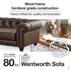 Enchanted Home Pet Wentworth Sofa Dog Bed With Removable Cover, Large, Charcoal Grey -Dog Supplies Shop 180300 PT8. AC SS1800 V1563226430