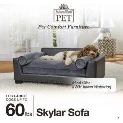 Enchanted Home Pet Skylar Sofa Dog Bed With Removable Cover, Large -Dog Supplies Shop 180310 PT4. AC SS1800 V1563226619
