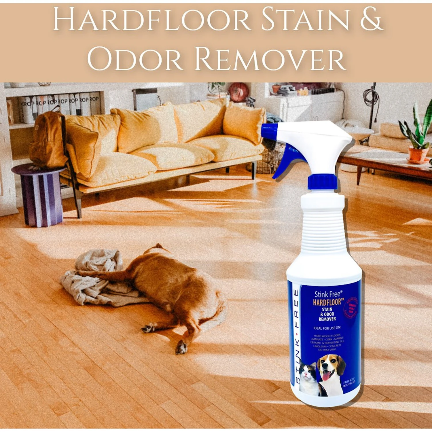Stink Free Hardfloor Pet Urine & Odor Remover 7 Stink Free Hardfloor Pet Urine & Odor Remover - Image 5