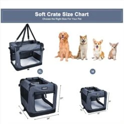 Jespet 3-Door Collapsible Soft-Sided Dog Crate -Dog Supplies Shop 184478 PT3. AC SS1800 V1698437533