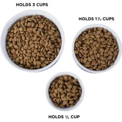 Bone Dry Non-Skid White Marble Ceramic Dog & Cat Bowl Set -Dog Supplies Shop 185447 PT4. AC SS1800 V1599188195