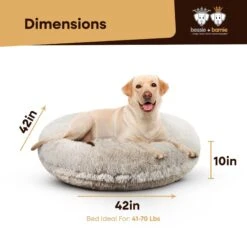 Bessie + Barnie Signature Short Shag Luxury Extra Plush Faux Fur Bagel Dog & Cat Bed -Dog Supplies Shop 185529 PT2. AC SS1800 V1589291831
