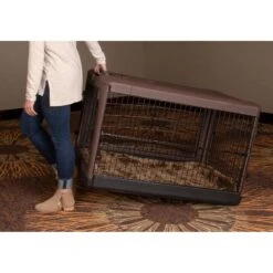 Pet Gear The Other Door 4-Door Collapsible Wire Dog Crate & Pad, Chocolate -Dog Supplies Shop 185870 pt4. AC SS1800 V1565018256