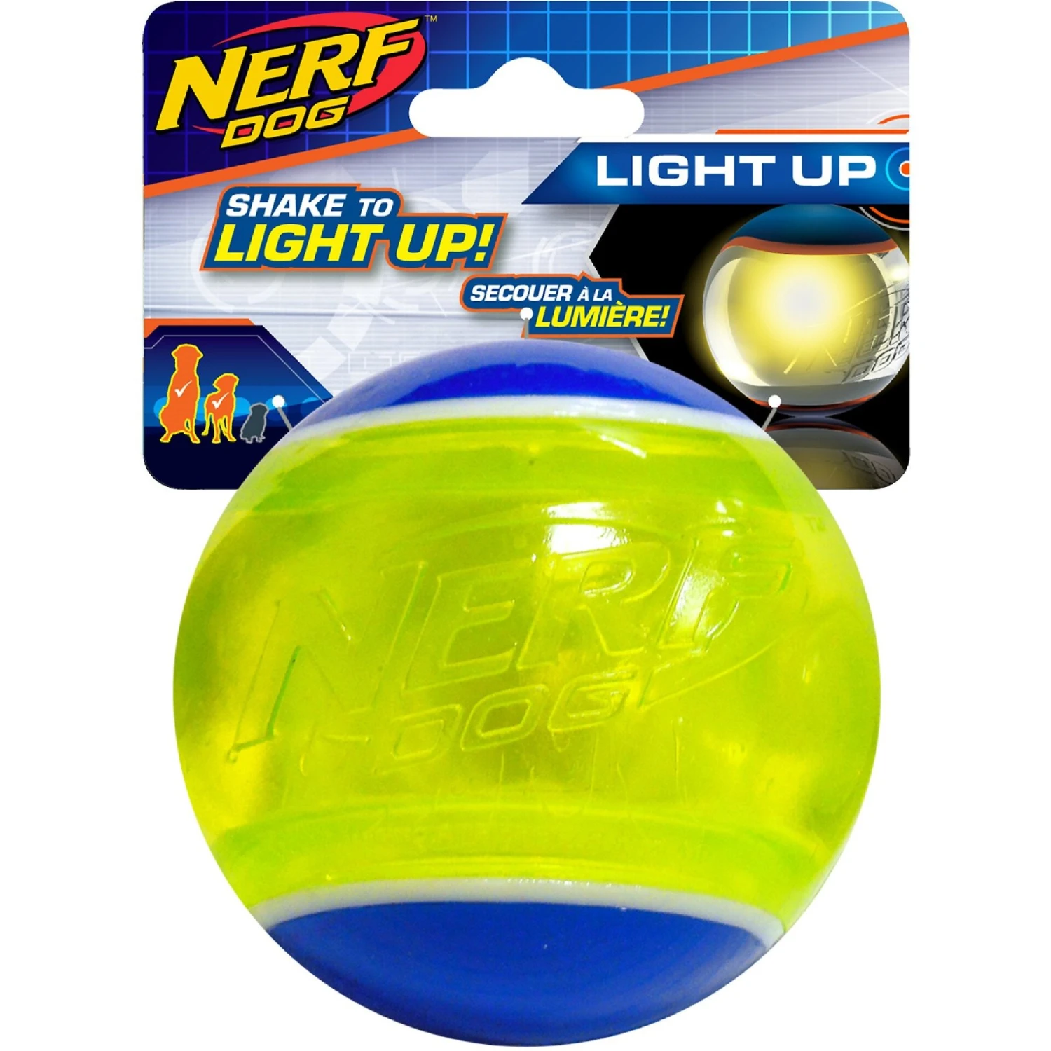 Nerf Dog Light Up LED Blaze Tennis Ball Dog Toy, 3.25-in 3 Nerf Dog Light Up LED Blaze Tennis Ball Dog Toy, 3.25-in