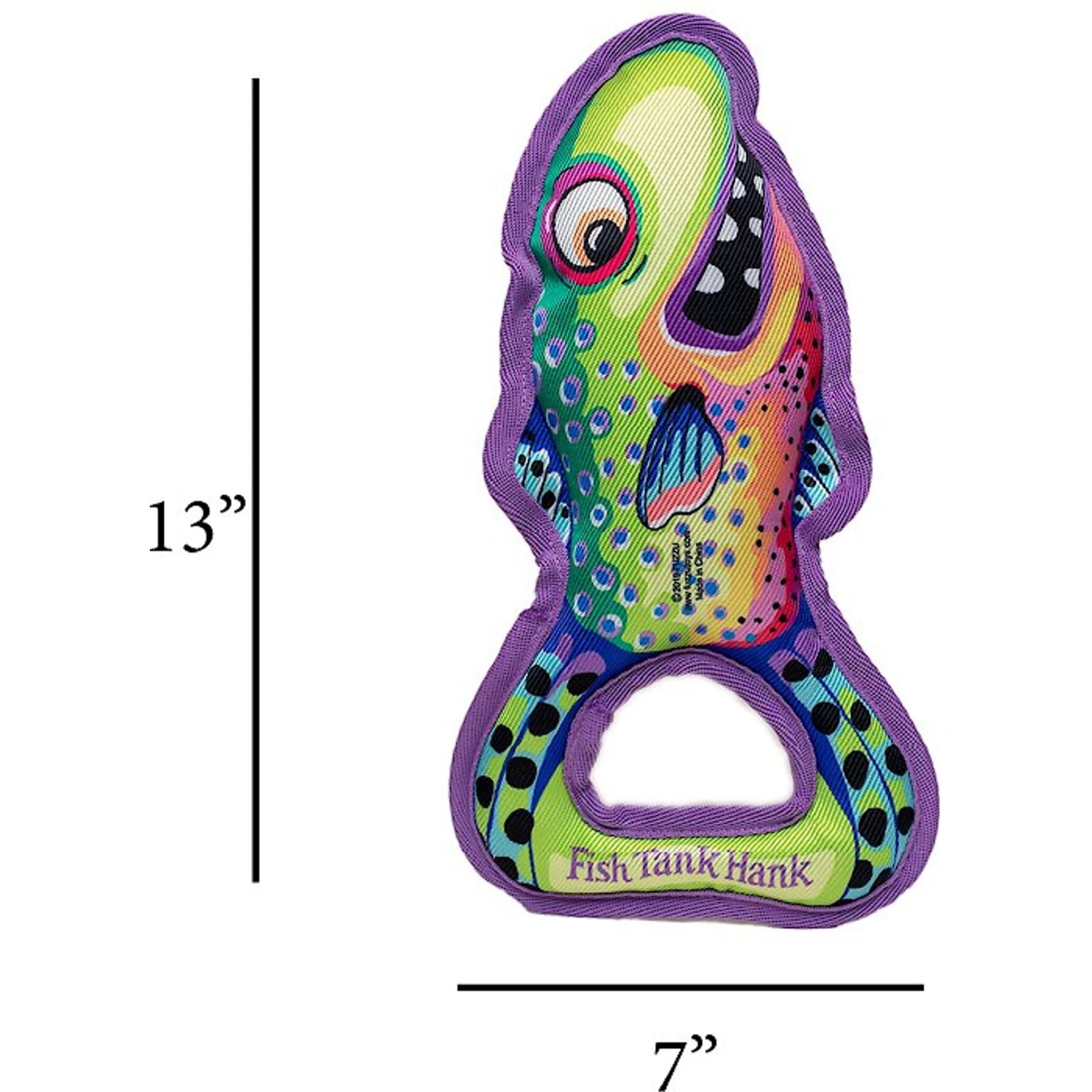 FUZZU Grab Nabbers Fish Tank Hank Squeaker Dog Toy 4 FUZZU Grab Nabbers Fish Tank Hank Squeaker Dog Toy - Image 2