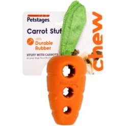 Petstages Carrot Stuffer Treat Dispenser Dog Toy -Dog Supplies Shop 190710 PT6. AC SS1800 V1631689890