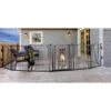 Carlson Pet Products Weatherproof Outdoor Super Wide Dog Gate, Black
