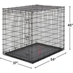 MidWest Solution Series XX-Large Heavy Duty Single Door Dog Crate, 54 Inch -Dog Supplies Shop 192364 PT4. AC SS1800 V1570569362