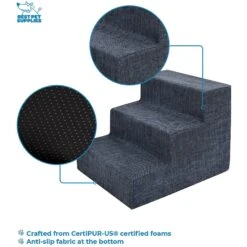 Best Pet Supplies Linen & Foam Cat & Dog Stairs -Dog Supplies Shop 193037 PT2. AC SS1800 V1629243144