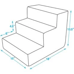 Best Pet Supplies Linen & Foam Cat & Dog Stairs -Dog Supplies Shop 193037 PT4. AC SS1800 V1568063850