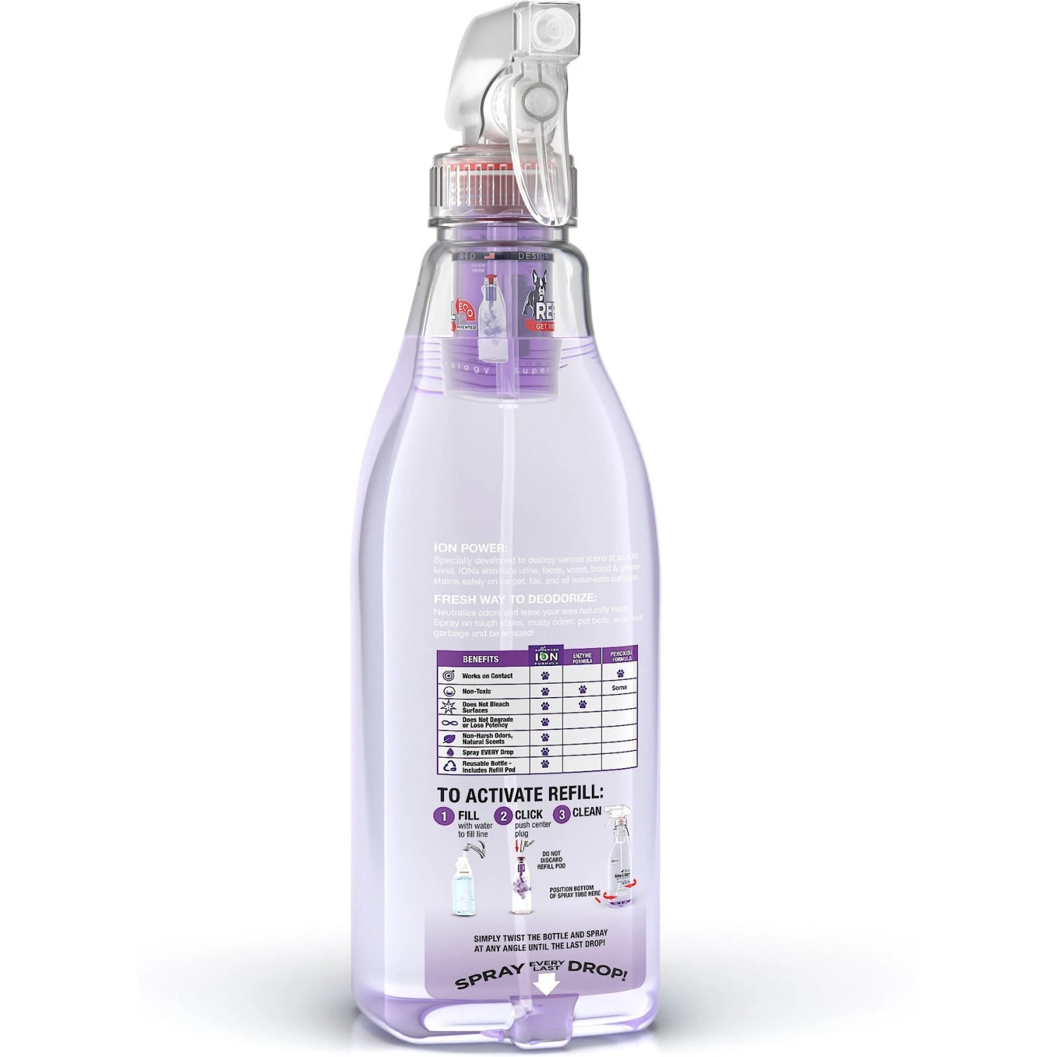 Ion Fusion Severe Pet Urine & Odor Destroyer, 32-oz Bottle & 32-oz Refill 4 Ion Fusion Severe Pet Urine & Odor Destroyer, 32-oz Bottle & 32-oz Refill - Image 2