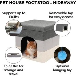 FurHaven House Footstool & Ottoman Dog & Cat Bed 16 FurHaven House Footstool & Ottoman Dog & Cat Bed -Dog Supplies Shop 198861 PT6. AC SS1800 V1568235215